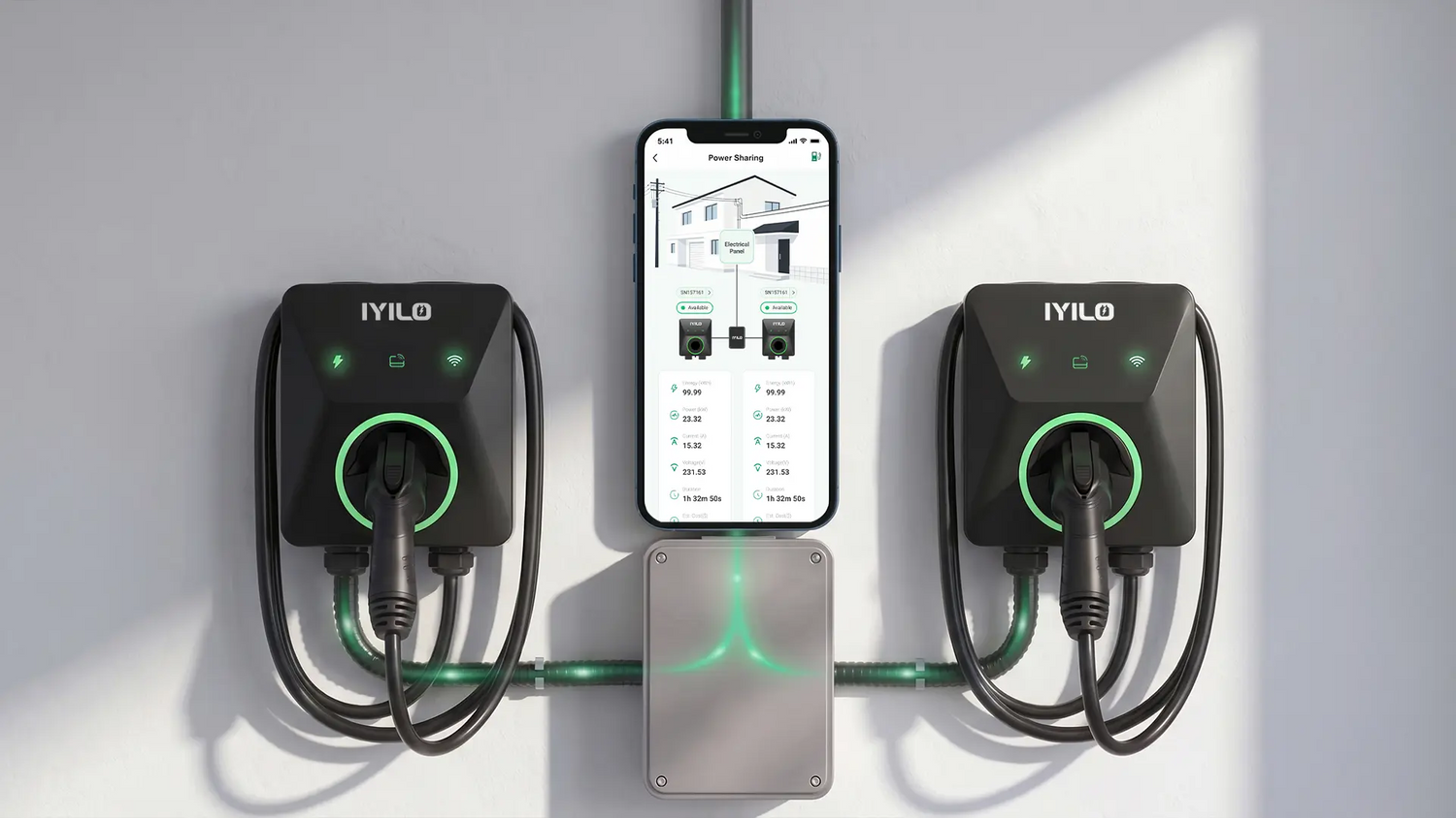 IYILO Level 2 charger power sharing