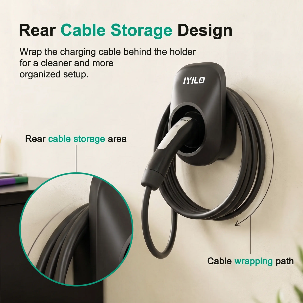 IYILO J3400 EV Charger Connector Holster IYILO