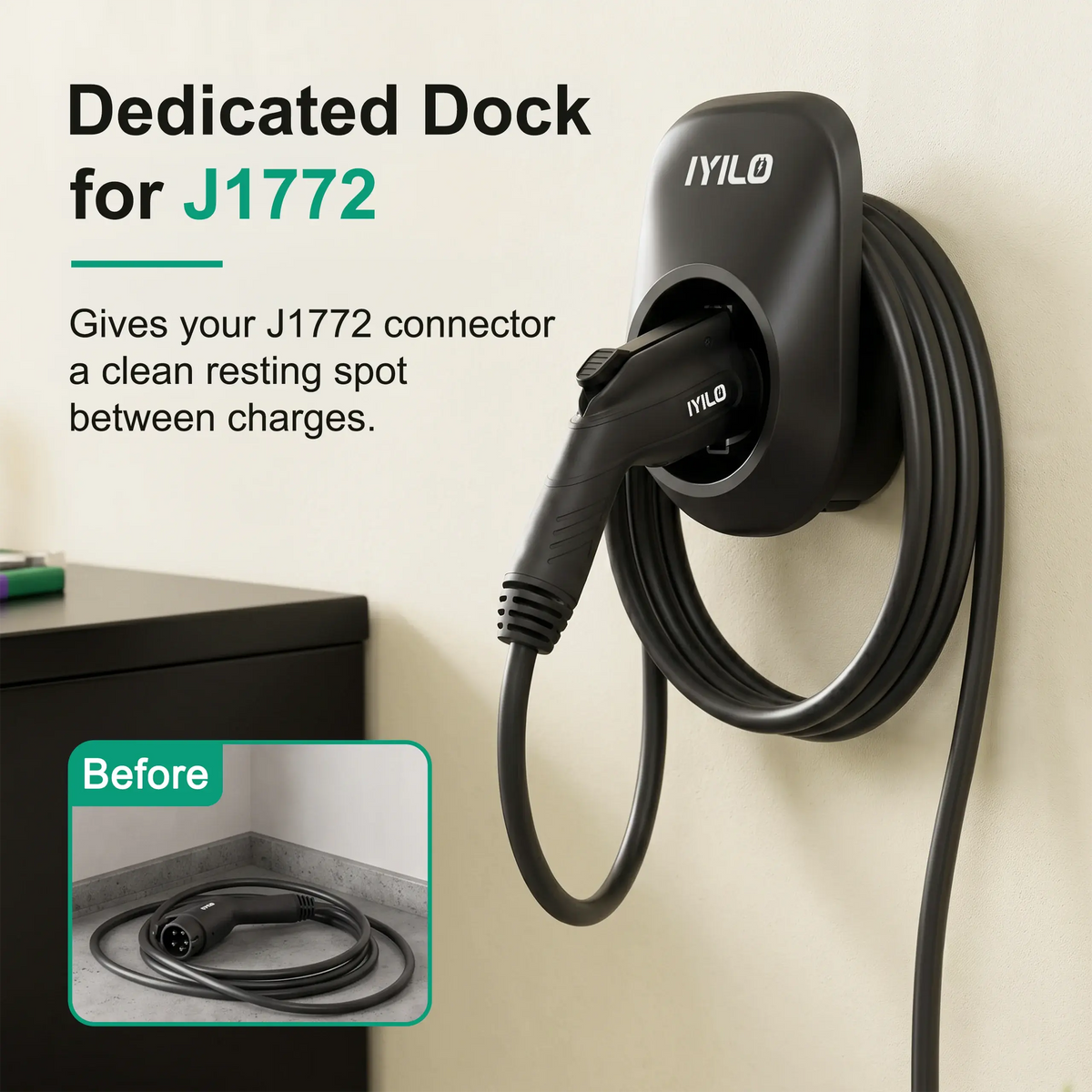 IYILO J1772 EV Charger Connector Holster IYILO