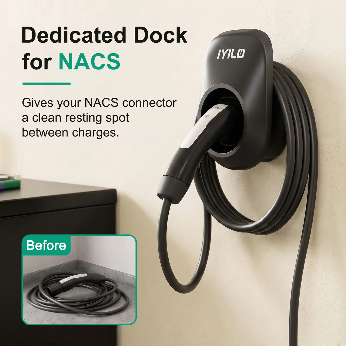 IYILO J3400 EV Charger Connector Holster IYILO