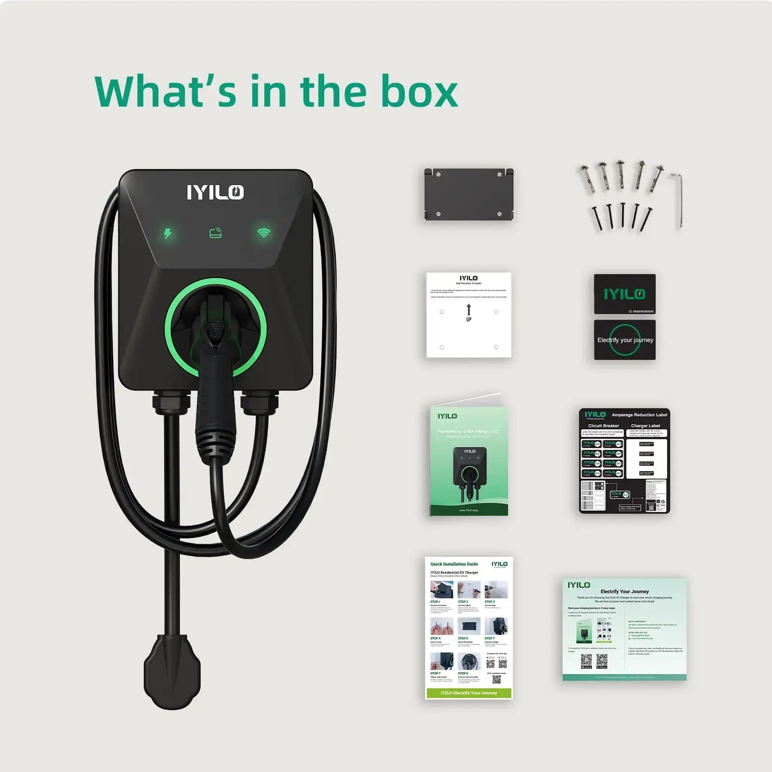 IYILO Level 2 EV Charger Plug In - 40A - IYILO