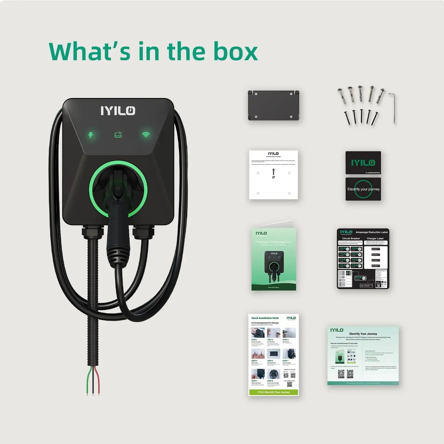 IYILO Pro Level 2 EV Charger Hardwired - 48A - IYILO