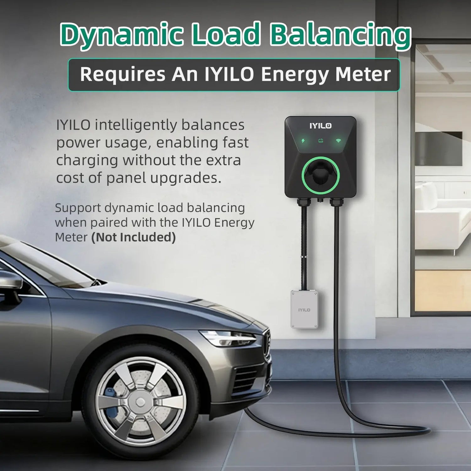 IYILO Level 2 Charger J1772 Wall-mounted Hardwired - 48A IYILO