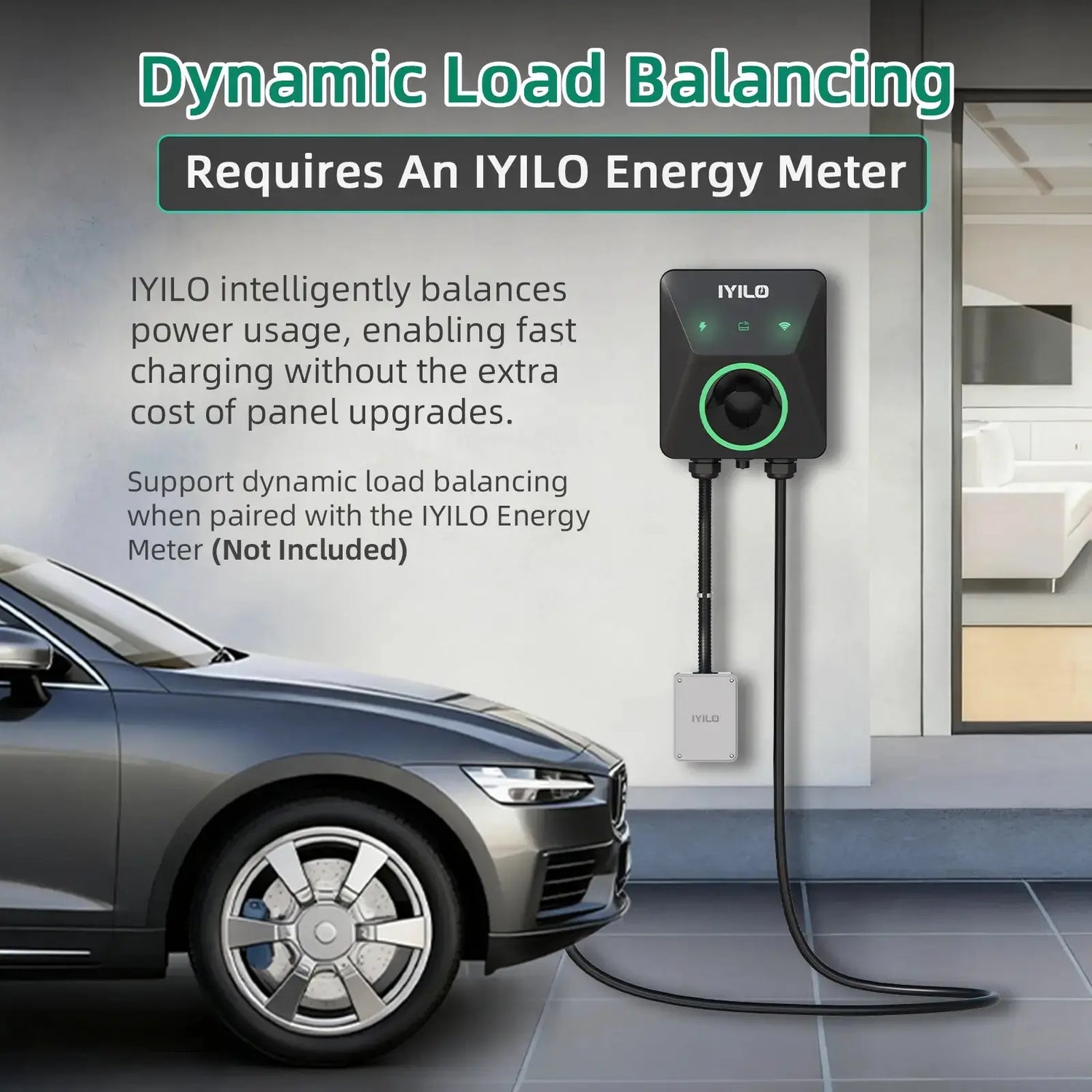 IYILO Level 2 Charger J1772 Wall-mounted Hardwired - 48A IYILO