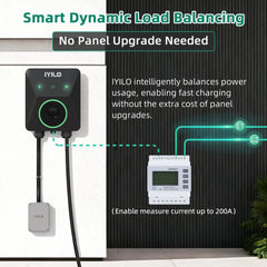 IYILO Pro EV Charger level 2 NACS(J3400)Hardwired with energy meter - 48A IYILO