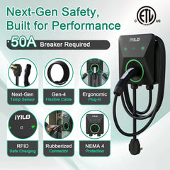 IYILO Level 2 EV Charger NACS (J3400) Plug-In – 40A IYILO