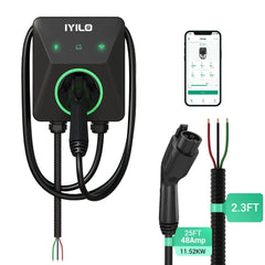 IYILO Level 2 Charger J1772 Wall-mounted Hardwired - 48A IYILO