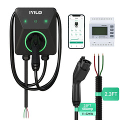 IYILO Pro EV Charger level 2 Hardwired with energy meter - 48A IYILO