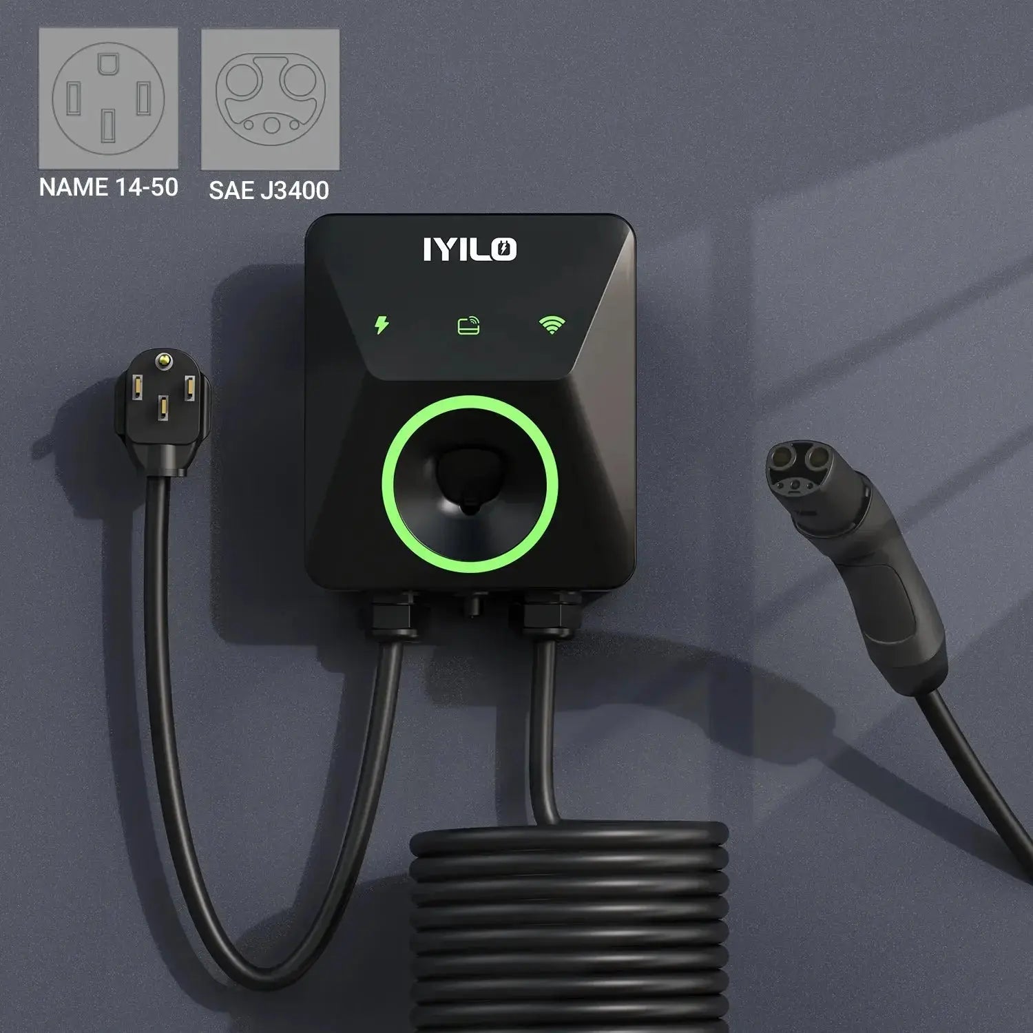 IYILO Level 2 EV Charger NACS (J3400) Plug-In – 40A IYILO
