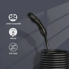IYILO Pro EV Charger level 2 NACS(J3400)Hardwired with energy meter - 48A IYILO