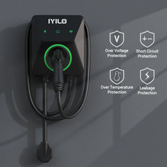 IYILO Pro Level 2 EV Charger Hardwired with energy meter - 48A - IYILO