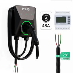 IYILO Pro Level 2 EV Charger Hardwired with energy meter - 48A - IYILO